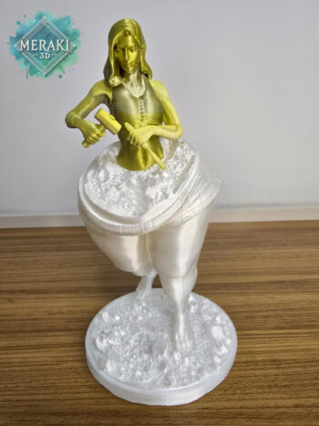 Escultura Artística Mulher Esculpindo Corpo -